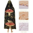 thumbnail image 4 of Toad Frog Butterfly Mushroom Floral Hooded Blanket Fashion Hoodie Cloak Cape Wearable Throw Blankets Gift, 4 of 6