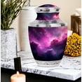 thumbnail image 7 of JAGASY Pink Galaxy Urn for Ashes for Women - Purple Cosmic Clouds Urn for Mom & Dad - Funeral Urns for Mother - Memorial Cremation Urns for Father - (10 Inch), 7 of 7