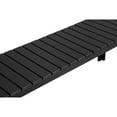 thumbnail image 3 of Theo 53 Inch Outdoor Bench, Black Aluminum Frame, Plank Style Seat Surface- Saltoro Sherpi, 3 of 5