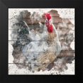 thumbnail image 2 of Allen, Kimberly 15x15 Black Modern Framed Museum Art Print Titled - Rooster 2, 2 of 5