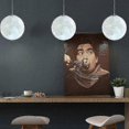 thumbnail image 4 of 3D Moon Chandelier-Moon Ceiling Chandelier Moon Ceiling Light Planet Pendant Light Fixture Moon Restaurant Bar Home Children's Room LED Chandelier(Bul, 4 of 5