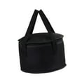 thumbnail image 1 of Bolsa de picnic aislante, bolsa de transporte aislante, engrosada, plegable, para picnics, negro, 1 of 9
