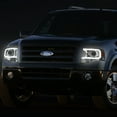 thumbnail image 2 of DNA Motoring For 07-14 Ford Expedition LED DRL Chrome Amber Projector Headlight Lamps Pair, 2 of 12