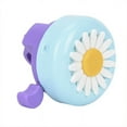 thumbnail image 2 of MINI-FACTORY Bike Bell + Streamer for Kid Girls, Cute Flower Bike Bell + Streamer Robbin Children's Bike Accessory (Blue-Purple), 2 of 4