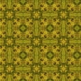 thumbnail image 1 of Ahgly Company Machine Washable Indoor Square Transitional Dark Bronze Brown Area Rugs, 7' Square, 1 of 7