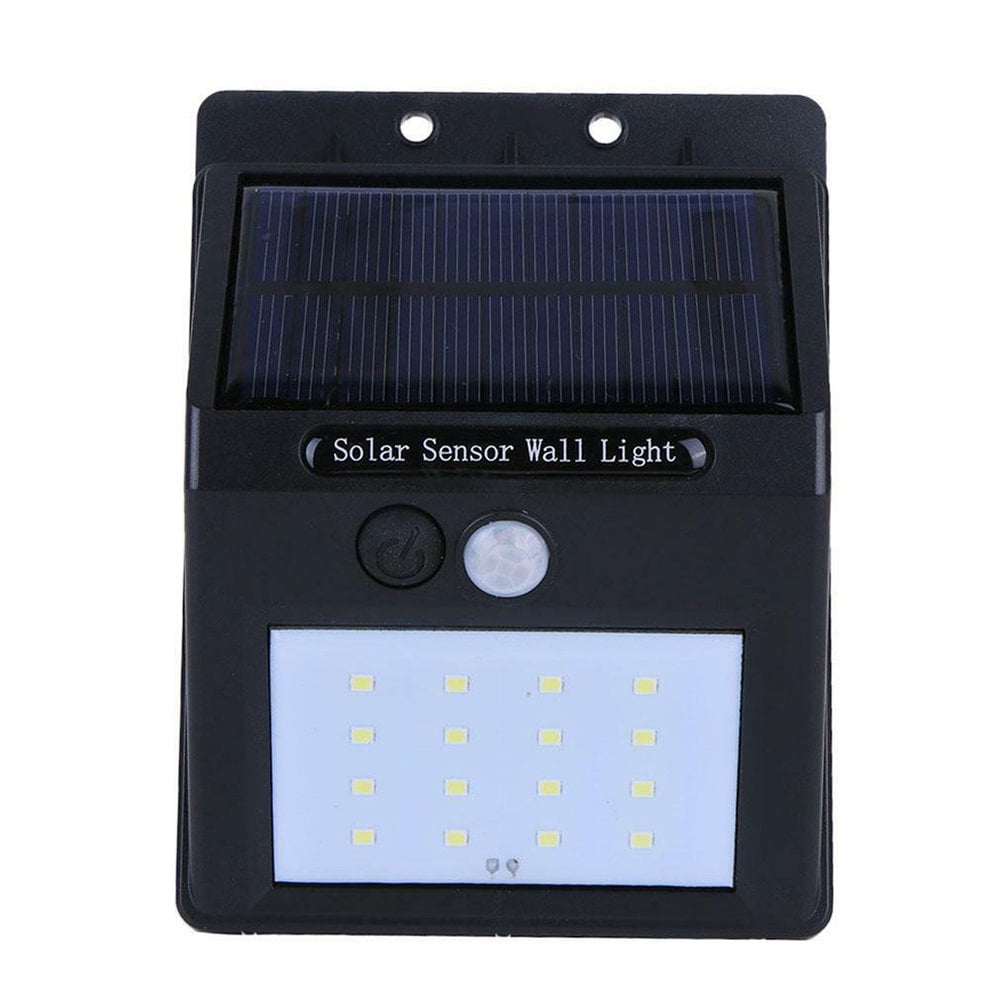 Led Flashlight Outdoor Sensor Wall Waterproof Solar Garden Street Light