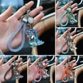thumbnail image 2 of Dinosaur Keychain Doll Adorable Appearance Vibrant Color Creative Shape with Colorful Bead Shatterproof Backpack Keychain Cartoon Dinosaur Pendant for Kids, 2 of 10