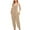 Khaki, variant on jumpsuits for Women Dressy 2024 Fashion and Casual Cold Shoulder Jumpsuit Solid Button Suspender Jumpsuits Wide Pocket Leg Pant Present for Women Up to 65% off