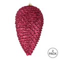 thumbnail image 2 of Vickerman N187321D 10 in. Berry Red Matte Glitter Pinecone Christmas Ornament  2 per Box, 2 of 2