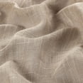 thumbnail image 2 of Set of 2 Piece Linen Textured Semi-Sheer Rod Pocket Window Curtain Panels (63" Long, Taupe), 2 of 4