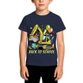 thumbnail image 2 of School Uniform Tshirts Kids Print Round Neck T Shirt Short Sleeve Casual Boys Top Graphic Tees for Boys Navy 2-3 Years, 2 of 4