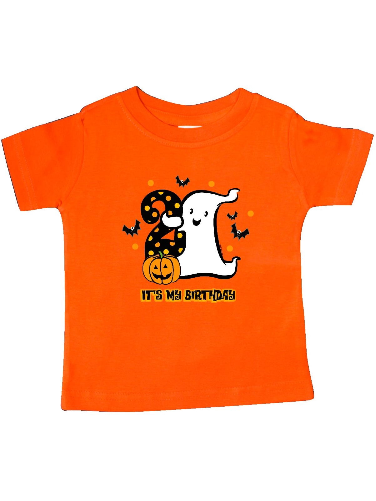 inktastic 2nd Birthday with Unicorn Ghost and Bats Toddler T-Shirt