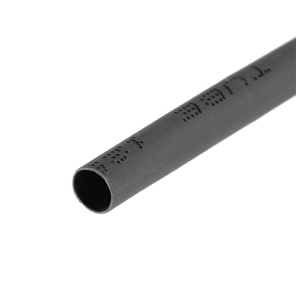 Heat Shrink Tubing 1/8"(3mm) Dia 5.74mm Flat Width 2:1 rate Shrinkable Tube Cable Sleeve 10ft - Black