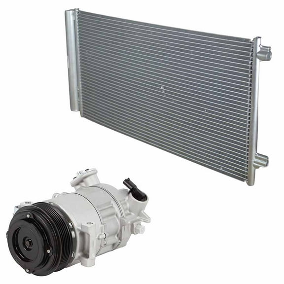 For Jeep Renegade 2015 2016 2017 AC Compressor w/ A/C Condenser Drier - BuyAutoParts
