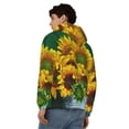 thumbnail image 4 of Honeii Sunflowers in Bucket Print Hoodies for Men, Pullover & Full Zip, Breathable Zip up Hoodie, Sweatshirt-3X-Large, 4 of 5