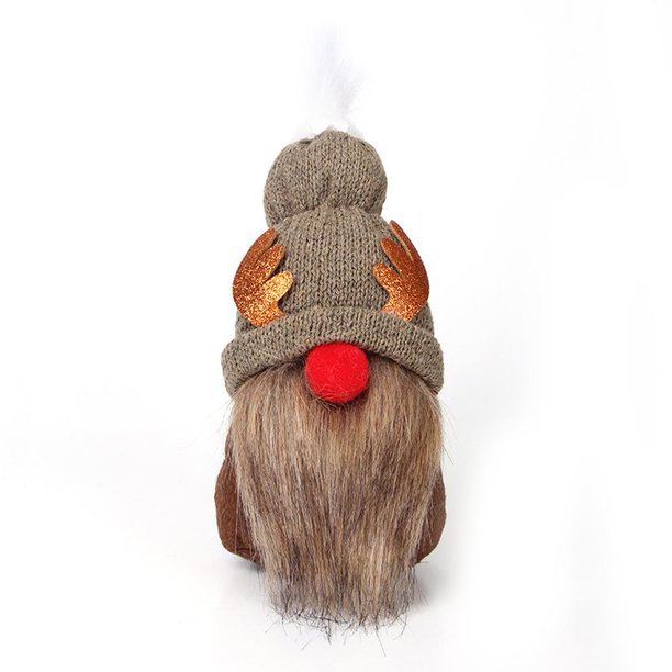 CAIROYAR Figura decorativa de gnomo navideño de punto, regalo de Navidad, decoración y