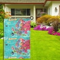 thumbnail image 3 of Wukai Cartoon Map Of Europe Print Garden Flag 12.5x18 Inch Double Sided Sun-resistant Rain-resistant, Wrinkle-resistant Colorfast(Only Flag), 3 of 7