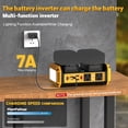thumbnail image 3 of Power Inverter PlantPalGear 350W Pure Sine Wave 20V DC to 120V AC, 3 of 9