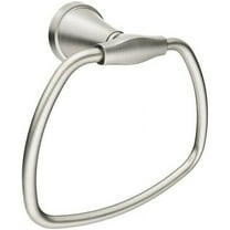 Moen Towel Ring Tiffin - Brushed Nickel Bathroom Accessory - Silver