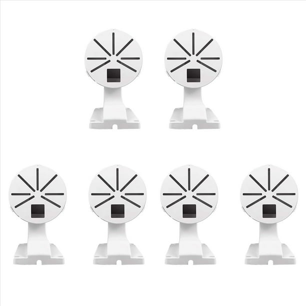 6X Soporte de Montaje para Cámara de Seguridad, Soporte Tipo L de Montaje En Pared para Interiores Y Exteriores de ABS para CCTV Montaje de Cámara IP de de Seguridad