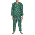 thumbnail image 3 of Goofa Green Christmas for 2-piece Loungewear Set Men’s Sleepwear Set Soft PJs Cozy loungewear Comfy Sleep Set Winter Pajamas-X-Large, 3 of 7