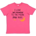 thumbnail image 3 of Inktastic I Love My Family to the Moon and Back Youth T-Shirt, 3 of 5
