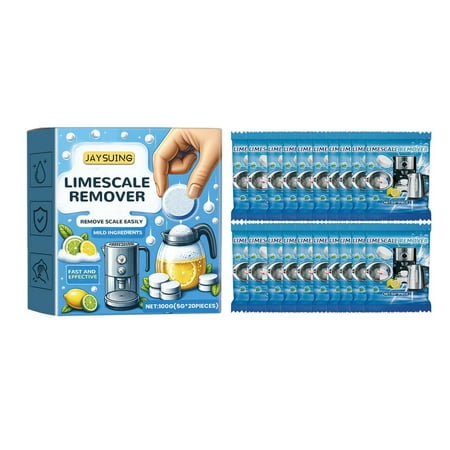Amacok Limescale Cleaning Tablets Kettle Limescale Removal Tablets Lemon Descaling Tablets