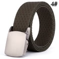 thumbnail image 2 of Men Belt Nylon Fashion Alloy Work Belt Web Belt with Automatic Slide Buckle, 2 of 10