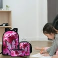 thumbnail image 4 of Juego de mochilas para niños con estuche y bolsa de almuerzo - Mochila escolar de gran capacidad para niños y niñas, set de 3 piezas para alumnos de primaria, duradero y cómodo, 4 of 5