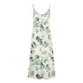 thumbnail image 4 of Generic Women's Summer Maxi Dress Casual V-Neck Sleeveless Bohemian Spaghetti Strap Floral Long Maxi Dress, 4 of 4