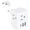 Type C Most of Europe - 1 Pack, variant on WH 2 Pack European Travel Plug Adapter,International Power Plug Adapter with 3 Outlets 3 USB Charging Ports(1 USB C),Type C Plug Adapter Travel Essentials to Most Europe EU Spain Italy France Germany