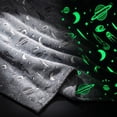 thumbnail image 4 of Dtchengua Glow in The Dark Star Space Blanket for Kids, Grey Cute Galaxy Throw for Boys Girls, Soft Flannel Toddler Blanket, Bedroom Room Decor, Birthday Gifts, 4 of 6