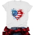 thumbnail image 6 of Womens American Flag Shirt 4th of July Shirts USA Patriotic Tee Tops, 6 of 6