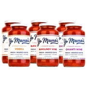 Yo Mama’s Foods Keto Friendly Gourmet Pasta Sauce Collection | (6) 25 ounce Bottles | Includes (2) of each our Gourmet Vodka, Burgundy, and Chianti Sauces
