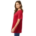 thumbnail image 3 of Woman Within Plus Size Waffle Thermal Satin Trim Tee, 3 of 6