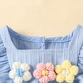 thumbnail image 7 of Yindaity Baby Bodysuit Girls' Long Sleeve Bodysuits One-piece 100% Organic Cotton for Baby Girls' Light Blue,0-3 Months, 7 of 7