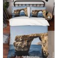 thumbnail image 3 of 3D Sea Rock Paisaje Funda nórdica Set Ropa de cama Set Funda nórdica Fundas de almohada 51, 3 of 3
