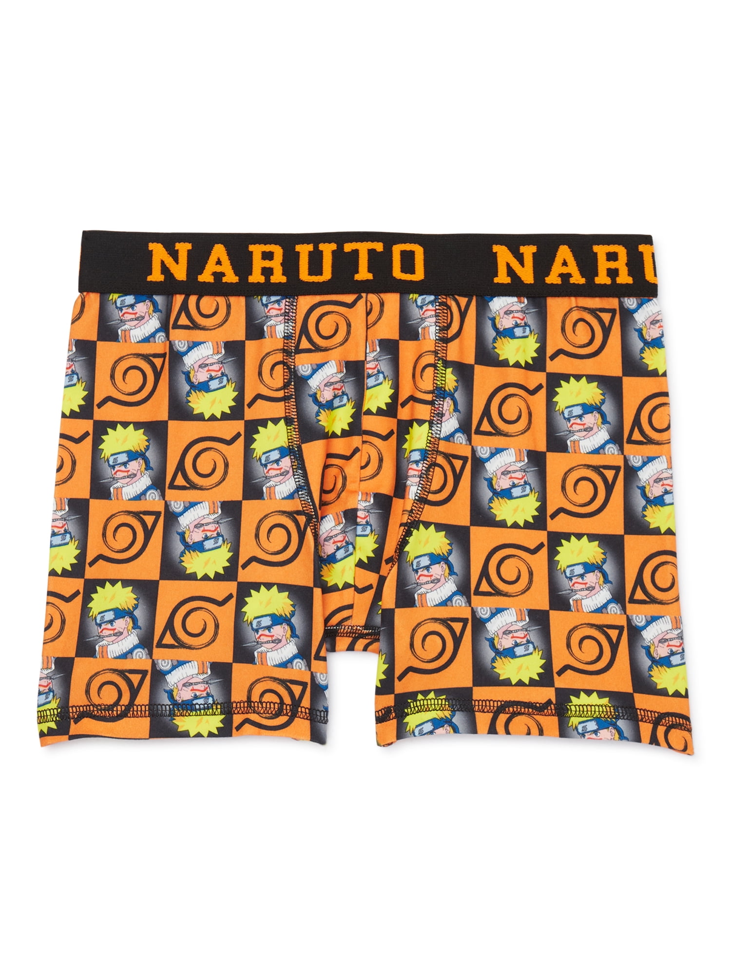 Naruto Shippuden Boys Allover Print Boxer Briefs, 4-Pack, Sizes XS-XL