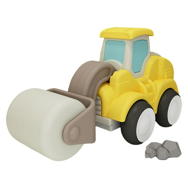 Milaget Engineering Pull Back Car Friction Power Engineering Toys Learning Toy Road Roller
