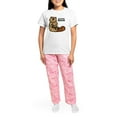 thumbnail image 4 of CafePress - Beavers Rock Women's Light Pajamas - Women's Short Sleeve Print T-Shirt and Pants Light Cotton Pajama Set, 4 of 7