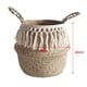 thumbnail image 2 of Cesta de almacenamiento de pasto marino natural, cesta de lavandería tejida plegable, cesta de paja hecha a mano, 2 of 5