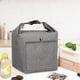 thumbnail image 5 of Bolsa de mano para el almuerzo con aislamiento | Enfriador térmico Bento plegable | Forro de papel de aluminio de tela | Mantiene los alimentos frescos, calientes o fríos | Ligero Portátil | Vino, 5 of 6
