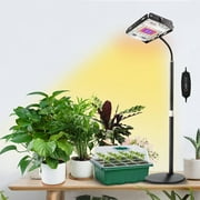 Grow Light for Indoor Plants, Full Spectrum Desk LED Plant Light with 3H/6H/12H Timer, 6-Level Brightness, Height Adjustable, Flexible Gooseneck, Ideal for Indoor Growth