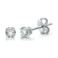 thumbnail image 6 of Brilliance Fine Jewelry 1/2 CTTW Diamond 10k White Gold Solitaire Studs (H-I, I2) IGI Certified, 6 of 7