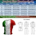 thumbnail image 3 of SXcggal Male Print Italy Theme Number Casual Crewneck Graphic Plus Size Shirt Printed Solid Color Short Sleeve Top Breathable Casual Soft Men's Clothes, 3 of 6