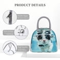 thumbnail image 4 of Fotbe Swimming Cat Goggles Bolsa de Almuerzo con Estampado, Lonchera Aislada, Contenedor de Comida Reutilizable Tipo Cooler a Prueba de Fugas, 4 of 6