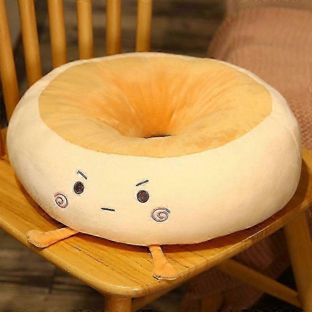 26-27 New Creative Toast Bread Lazy Cushion Home Floor Chair Cushion Plush Office Window Tatami Pudding Butt Round Cushions