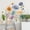 multicolor#814, variant on Floral Wall Stickers for Bedroom Living Room | PVC Window Decals 2pcs 30x60cm | Peel & Stick Home Decor, Fade-Resistant, Easy Application, Customizable Design