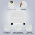 thumbnail image 4 of Velvet Club Chair Slipcover, 2 Pieces Stretch Tub Chair Covers Removable Washable Armchair Cover, 4 of 8