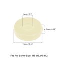 thumbnail image 2 of 100uds 5mm Tapas de Plástico Unique Bargains Cubierta para tornillos M3 M4 M5 Beige, 2 of 5